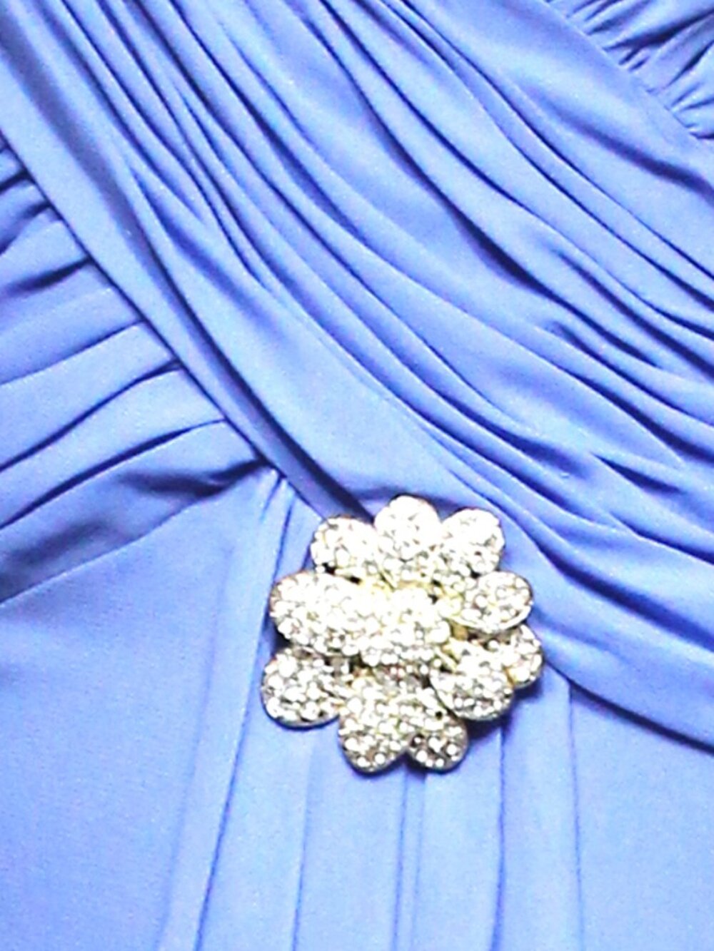 Poly USA #5734 Chiffon Mother's Formal Gown-Size Small-PERIWINKLE BLUE- NWTags - Picture 4 of 5